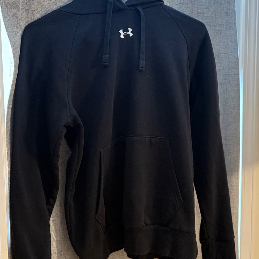Under Armour Black Pullover with White Logo